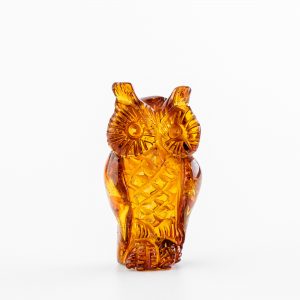 Hand carved sculpture of Amber ( lat. Succinum )