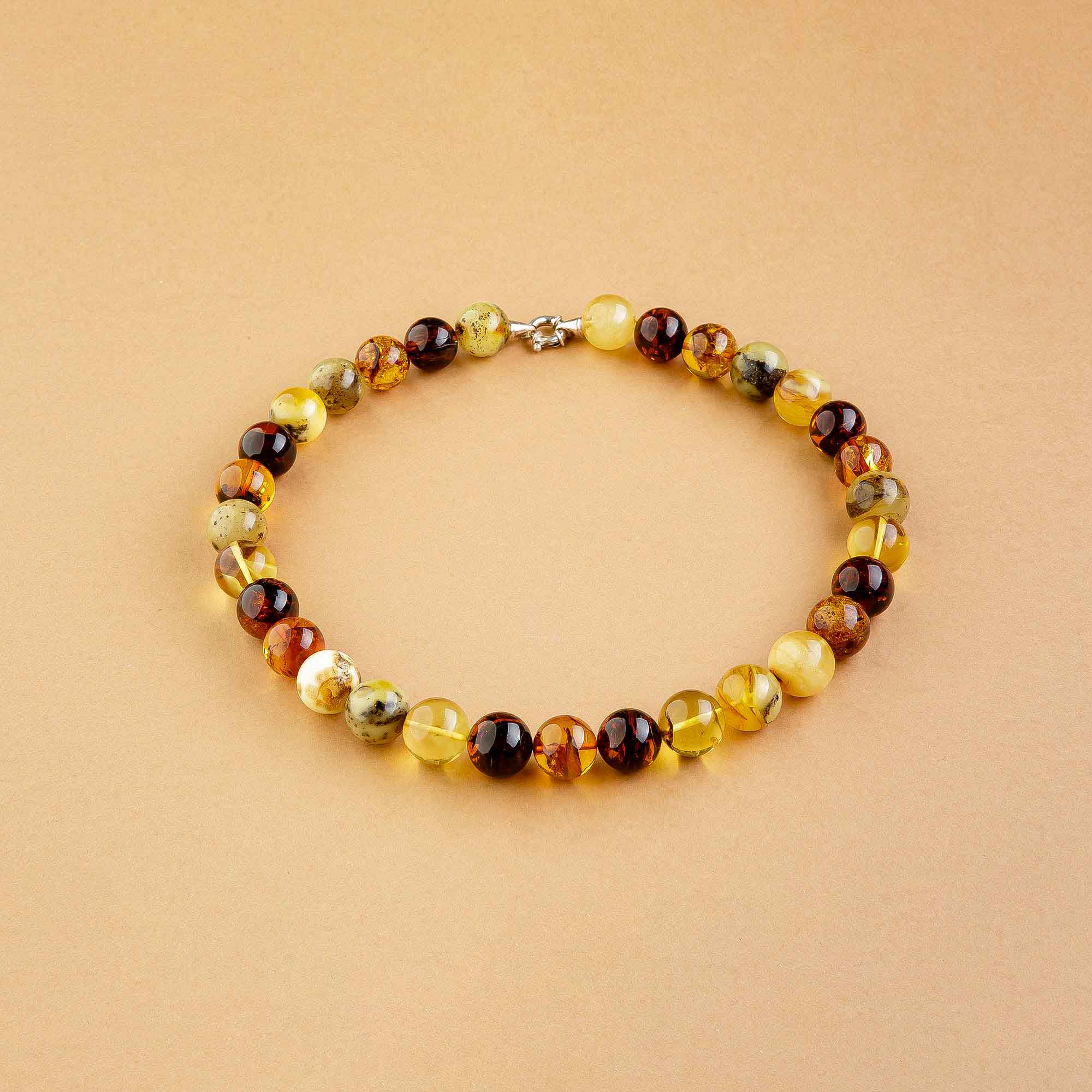 Bracelets of Natural Baltic Amber for Wrist and Angle